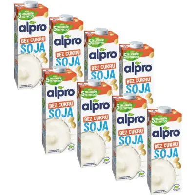 Напиток соевый Alpro несладкий, 8х1 л