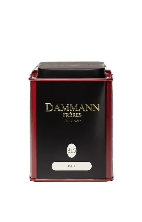 Чай зеленый Dammann Bali с жасмином и фруктовым ароматом в жестяной банке 90 г