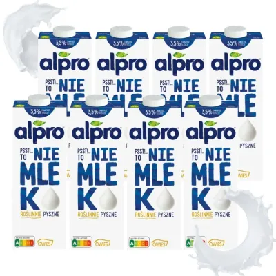 Набор овсяного напитка Alpro Не молоко 3,5% 8х1 л