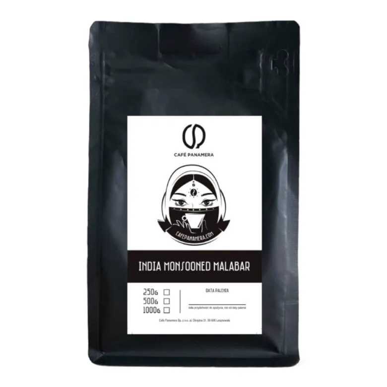 Кофе в зёрнах Cafe Panamera India Monsooned Malabar 1 кг