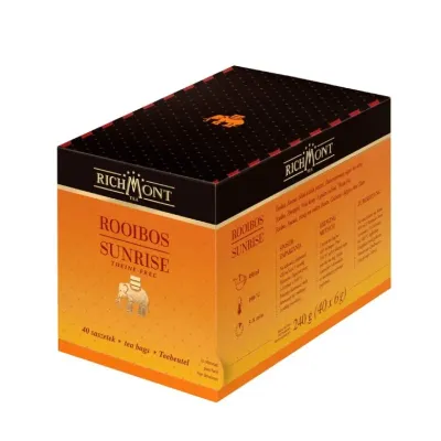 Травяной чай Richmont Rooibos Sunrise на основе ройбуша, 40 пакетиков