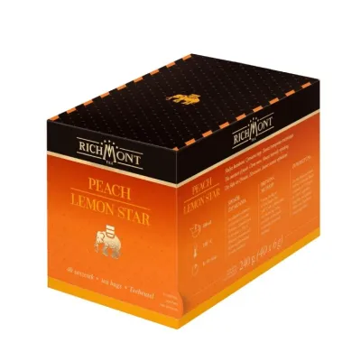 Фруктовый чай Richmont Peach Lemon Star персик и цитрус, 40 пакетиков
