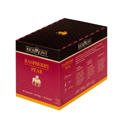 Фруктовый чай Richmont Raspberry Pear яблоко и малина, 40 пакетиков