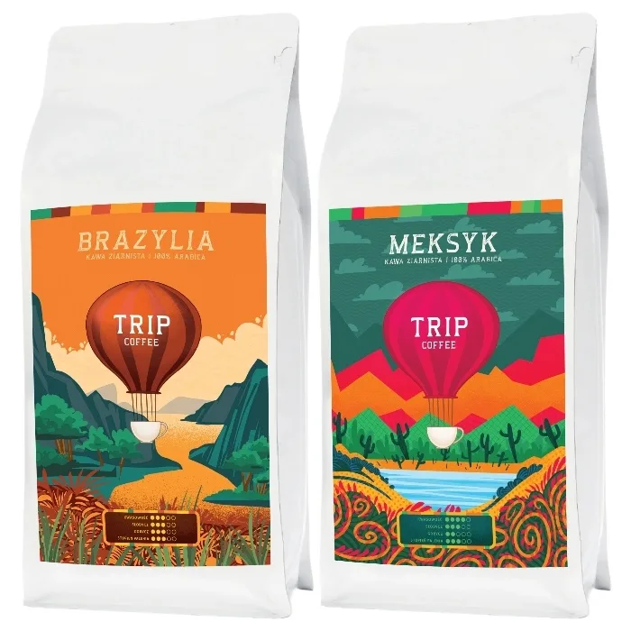 Набор кофе в зёрнах Trip Coffee Бразилия и Мексика, 2х1 кг
