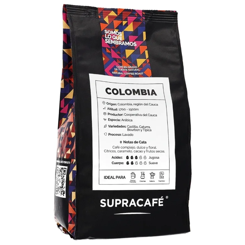 Кофе в зёрнах Supracafe Колумбия 100% Арабика, 1 кг
