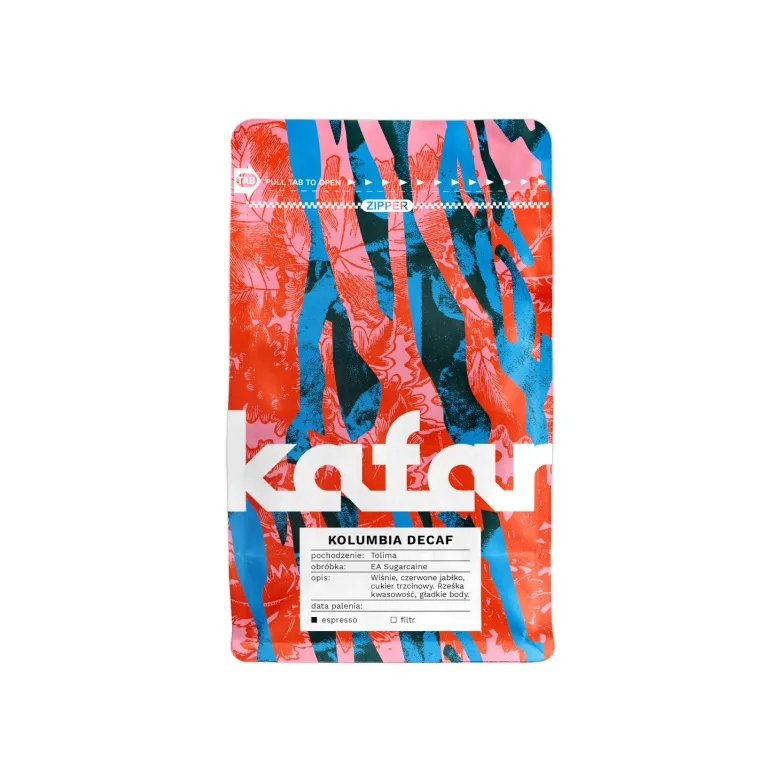 Кофе в зёрнах Kafar Kolumbia Decaf, без кофеина, 250 г