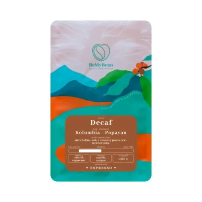 Кофе в зёрнах BeMyBean Decaf Колумбия Попаян без кофеина, 250 г