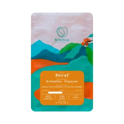Кофе в зёрнах BeMyBean Decaf Колумбия Попаян Фильтр, 250 г