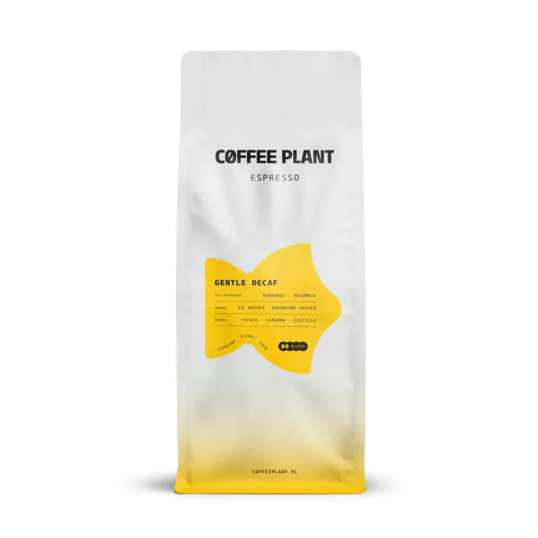 Кофе в зёрнах COFFEE PLANT Gentle Decaf Espresso без кофеина, 1 кг
