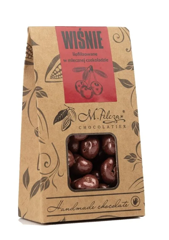 Вишня лиофилизированная в молочном шоколаде M.Pelczar Chocolatier, 100 г