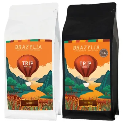 Набор кофе в зернах Trip Coffee Brazylia + Brazylia DARK 2х1 кг