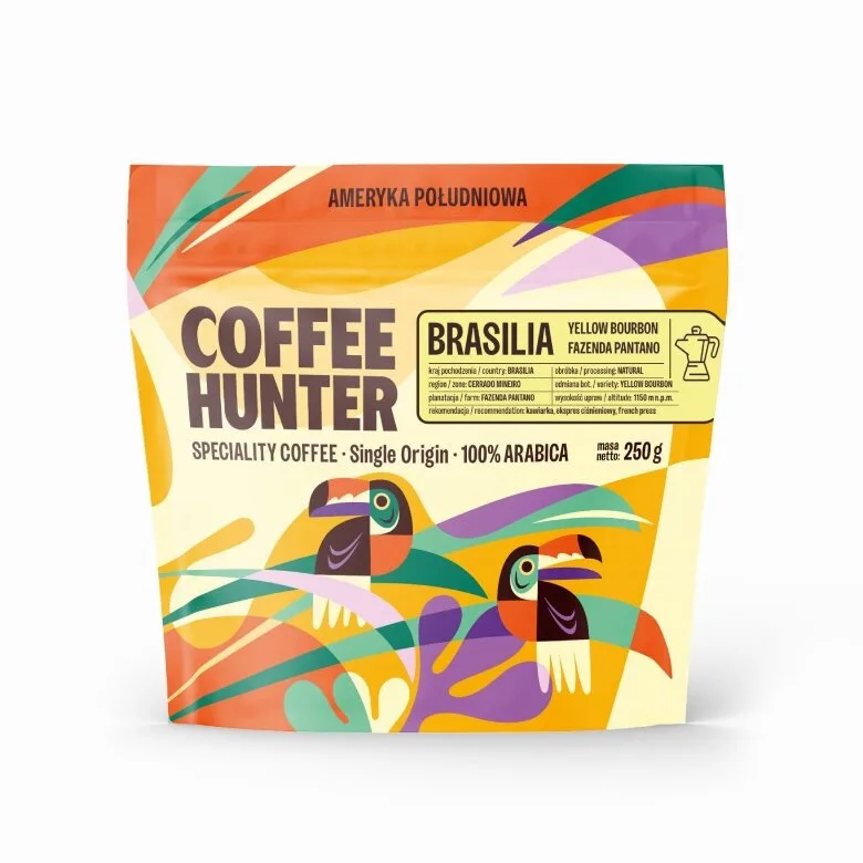 Кофе в зёрнах Coffee Hunter Brasilia Fazenda Pantano Espresso 250 г