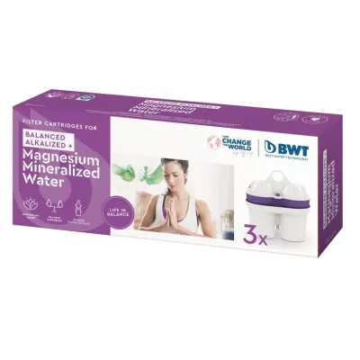 Сменный фильтрующий картридж для воды BWT Balanced Alkalized + Mg2+, комплект 3 шт