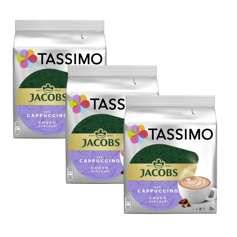 Набор капсул Tassimo Jacobs Cappuccino Choco, 3х8 шт.