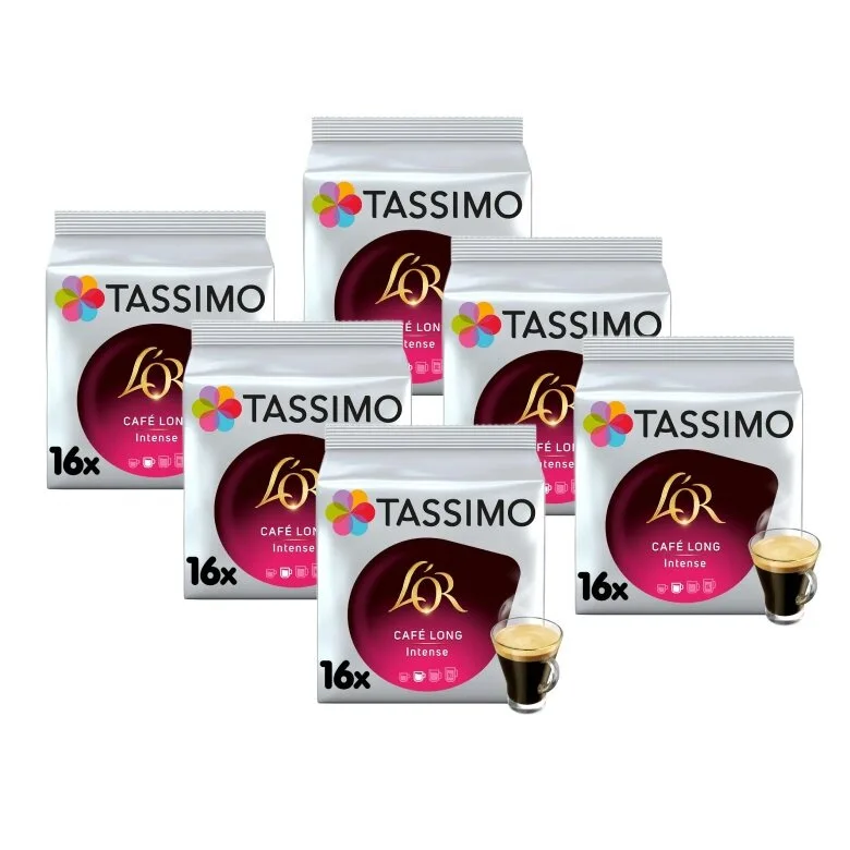 Кофе в капсулах Tassimo L'OR Cafe Long Intense, 96 шт. (6х16)