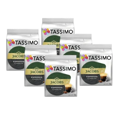 Кофе в капсулах Tassimo Jacobs Espresso Classico, 96 шт. (6х16)