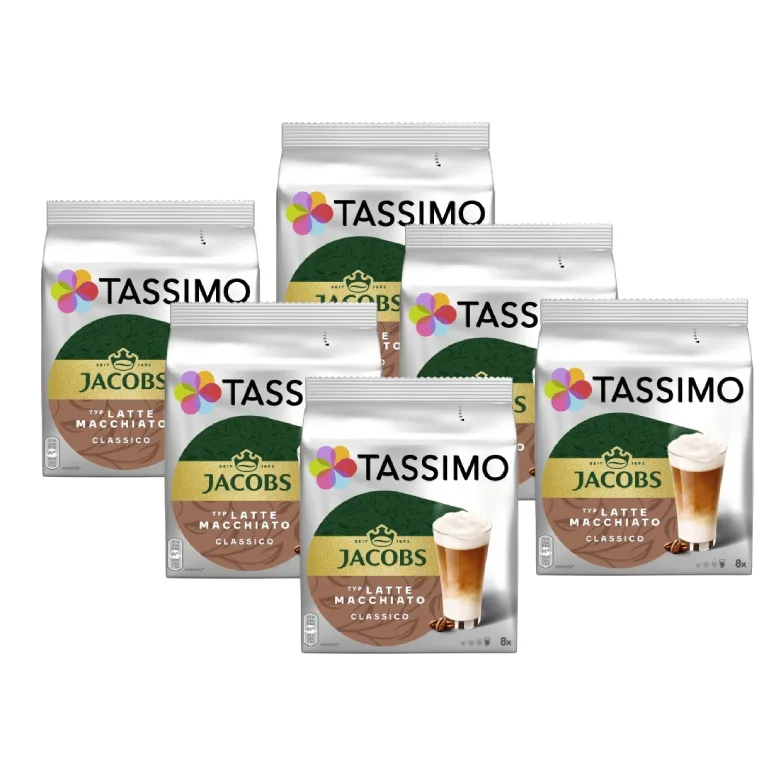 Кофе в капсулах Tassimo Jacobs Latte Macchiato Classico, 48 шт. (6х8)