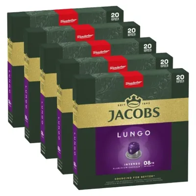 Кофе в капсулах для Nespresso Jacobs Lungo 8 Intenso, 100 шт.