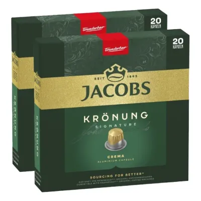 Кофе в капсулах для Nespresso Jacobs Kronung Signature, 40 шт.