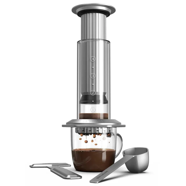 Кофеварка AeroPress Premium из стекла и стали