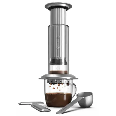 Кофеварка AeroPress Premium из стекла и стали