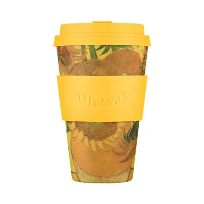 Стакан для напитков на вынос Ecoffee Cup Van Gogh Museum Sunflowers 400 мл