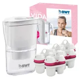 Кувшин фильтр для воды BWT Vida 2.6 л белый с 5 картриджами Mg2+ — фото 1