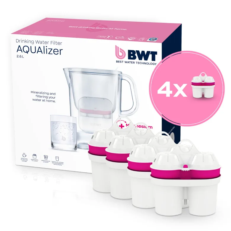 Кувшин фильтр для воды BWT AQUAlizer 2.6 л с 4 картриджами Mg2+