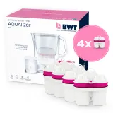 Кувшин фильтр для воды BWT AQUAlizer 2.6 л с 4 картриджами Mg2+ — фото 1