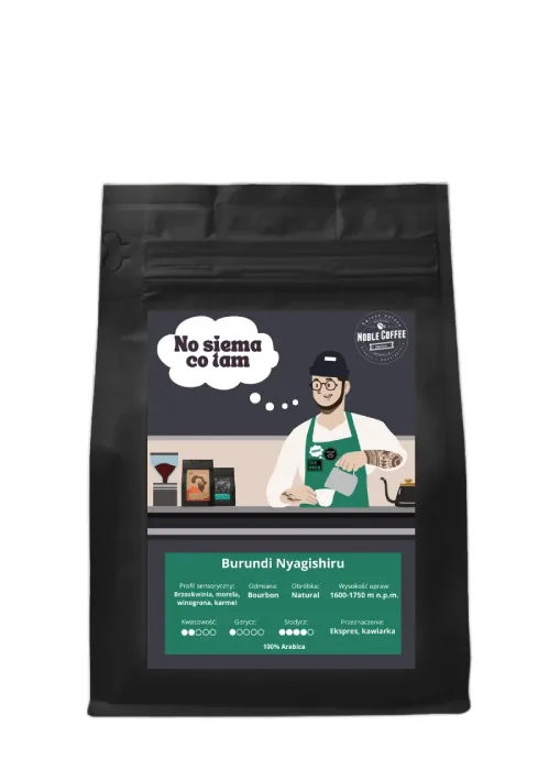 Кофе в зёрнах Noble Coffee Бурунди Ньягиширу 250 г