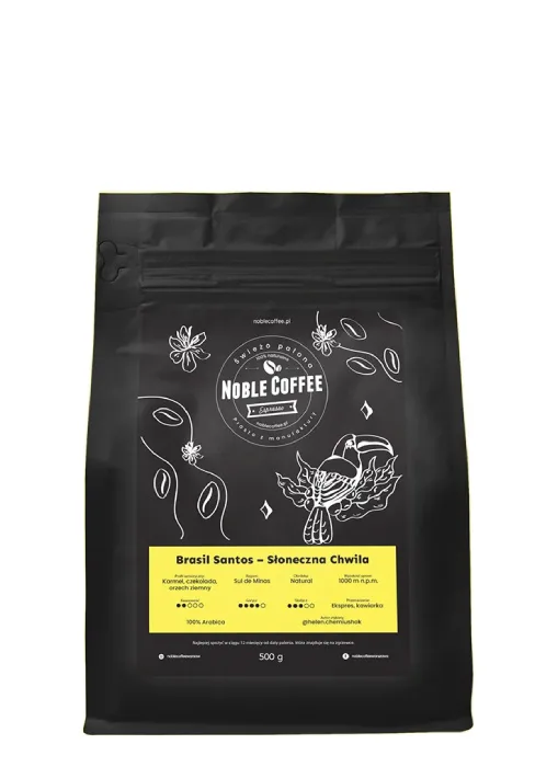 Кофе в зёрнах Noble Coffee Brasil Santos 250 г