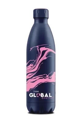 Термобутылка для воды BWT "Think Global Drink Local" 500 мл, Синяя