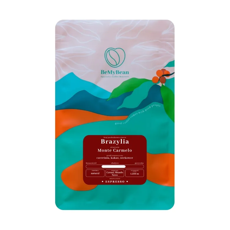 Кофе в зёрнах BeMyBean Brazylia Monte Carmelo Espresso, 250 г, для эспрессо