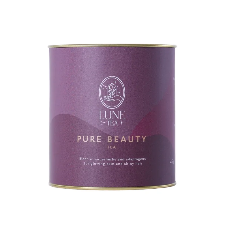 Чай травяной Lune Tea Pure Beauty с белым чаем и малиной, 45 г