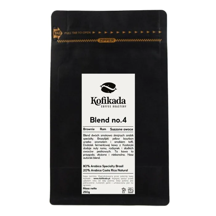 Кофе в зёрнах Kofikada Blend No4 250 г