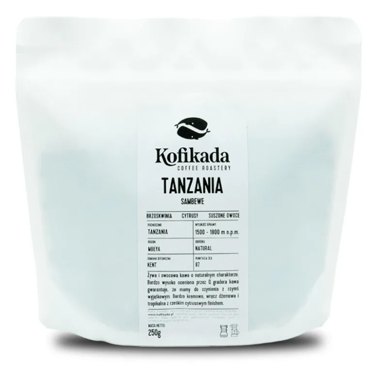 Кофе в зёрнах Kofikada Танзания Самбеве Natural Filter 250 г