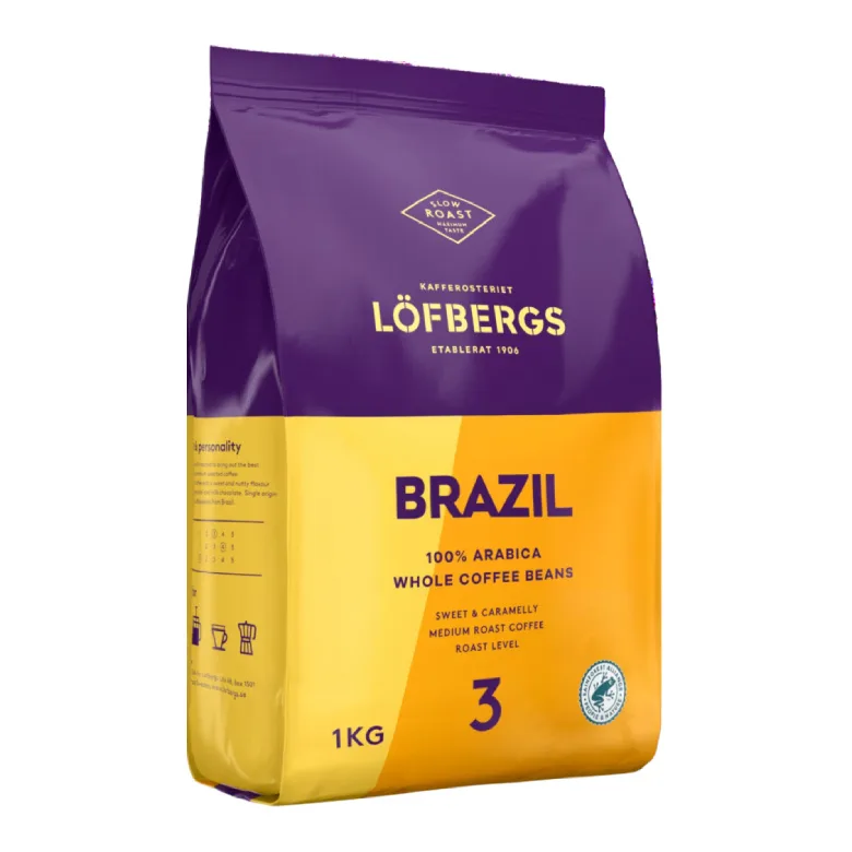 Кофе в зернах Lofbergs Бразилия 1 кг