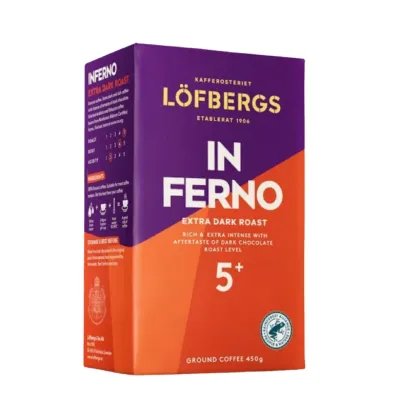 Молотый кофе Lofbergs Inferno 450 г
