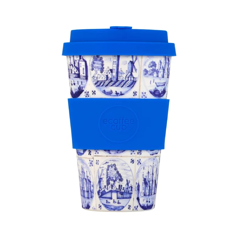 Кружка на вынос Ecoffee Cup Pattern 400 мл, Delfts Blue