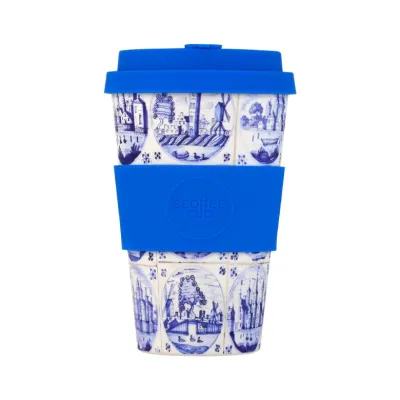 Кружка на вынос Ecoffee Cup Pattern 400 мл, Delfts Blue