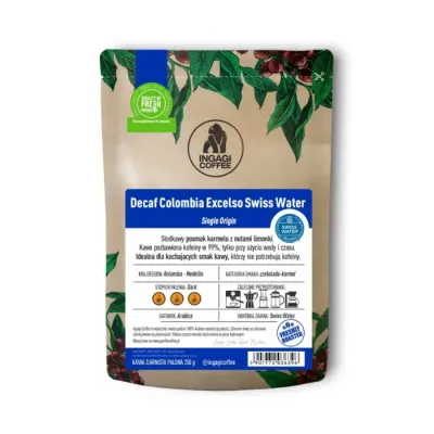 Кофе в зёрнах Ingagi Coffee Decaf Colombia Excelso без кофеина 250 г