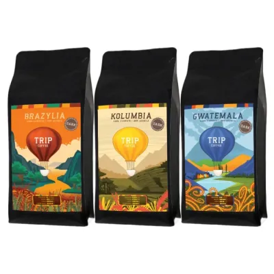 Набор кофе в зёрнах Trip Coffee DARK 3х1 кг