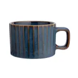 Набор чашек Altom Design Reactive Stripes 220 мл 6 шт синие — фото 1