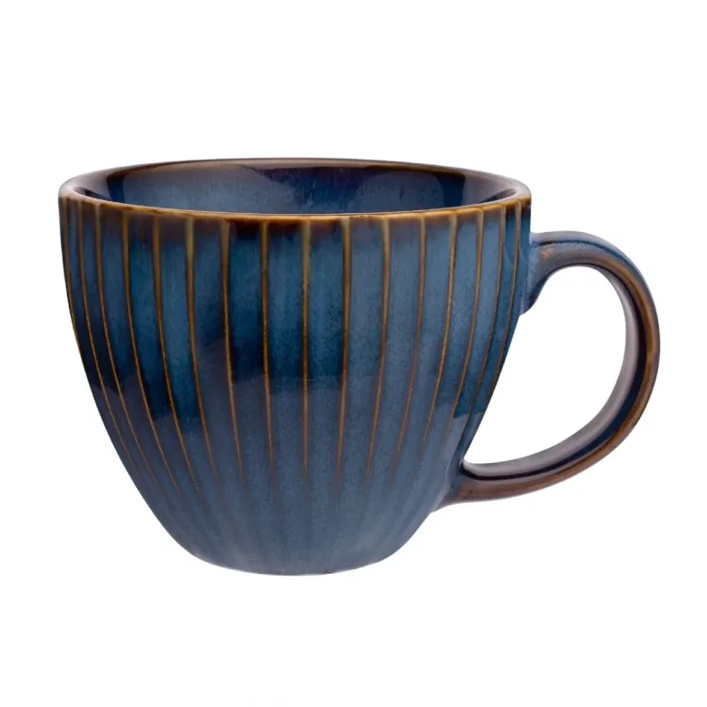 Набор чашек Altom Reactive Stripes Jumbo 450 мл 6 шт синие