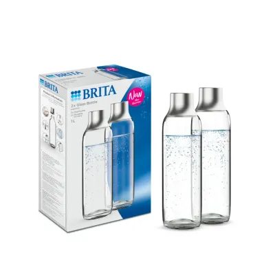 Комплект из 2 стеклянных бутылок BRITA sodaTRIO 1 л