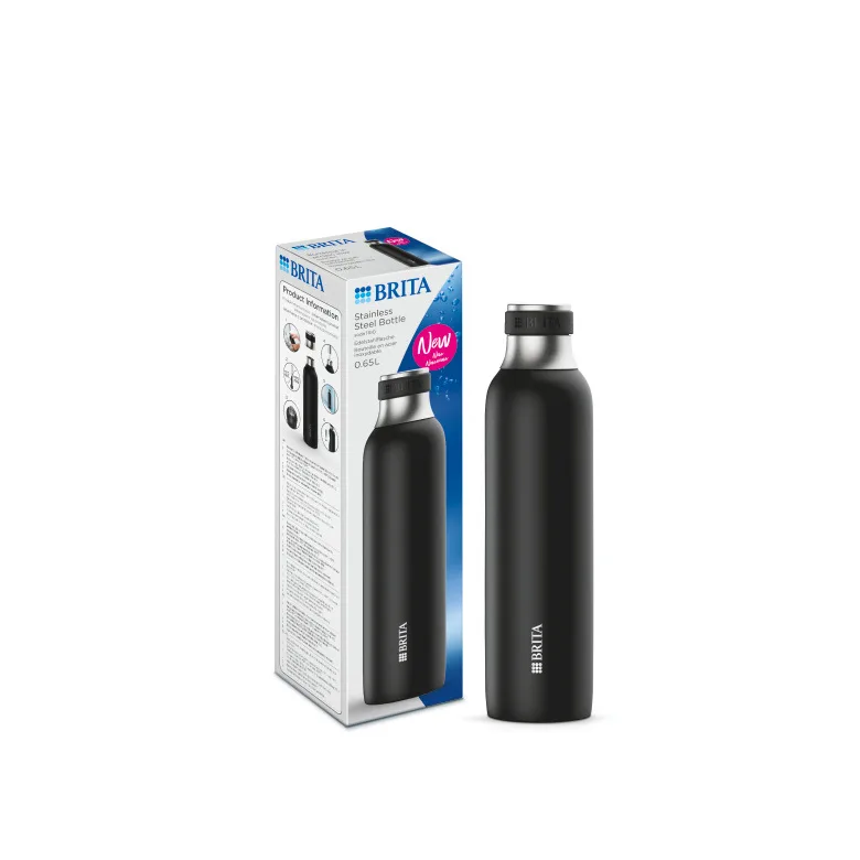 Термобутылка BRITA sodaTRIO 0,65 л, черная