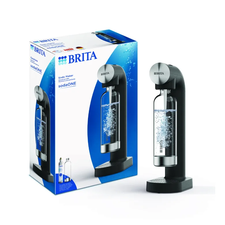 Сатуратор для воды BRITA sodaONE с цилиндром CO2, черный