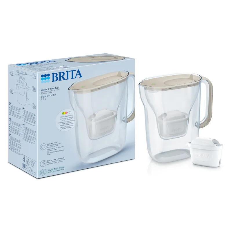Кувшин-фильтр для воды BRITA Style Essential 2,4 л, песочный