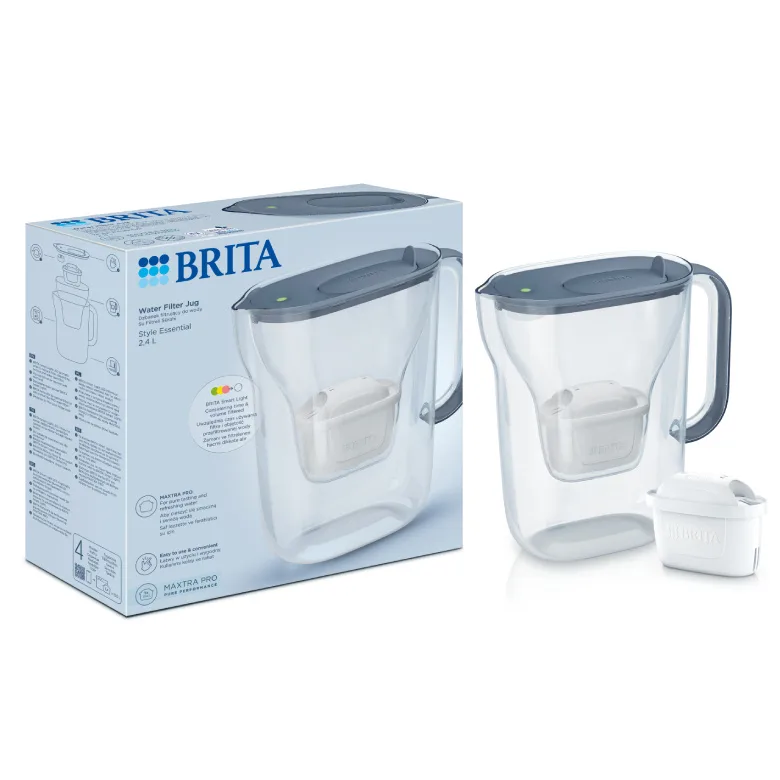 Кувшин-фильтр для воды BRITA Style Essential 2,4 л, графитовый