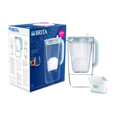 Стеклянный кувшин-фильтр BRITA Glass 2,5 л, синий